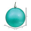 Vickerman 6" Teal Shiny Ball Ornament, 4 per Bag Image 2