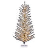 Vickerman 6' Vintage Aluminum Artificial Christmas Tree, Warm White  LED Wide Angle  Lights Image 1