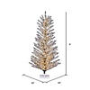 Vickerman 6' Vintage Aluminum Artificial Christmas Tree, Warm White  LED Wide Angle  Lights Image 3