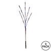 Vickerman 60 Blue Wide Angle LED Twig Light Set on Brown Wire, Pack of 3 Image 2