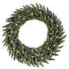Vickerman 60" Camdon Fir Artificial Christmas Wreath, Warm White LED Mini Lights Image 1