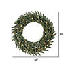Vickerman 60" Camdon Fir Artificial Christmas Wreath, Warm White LED Mini Lights Image 2
