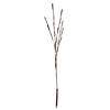 Vickerman 60 Orange Wide Angle LED Twig Light Set on Brown Wire, Pack of 3 Image 1
