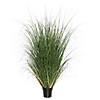 Vickerman 60" PVC Artificial Potted Green Curled Grass Image 1