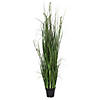Vickerman 60" PVC Artificial Potted Green Sheep's Grass and Plastic Grass Image 1