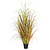 Vickerman 60"  PVC Artificial Potted Mixed Brown Grass Image 1
