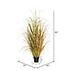 Vickerman 60"  PVC Artificial Potted Mixed Brown Grass Image 2