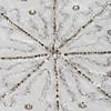 Vickerman 60" White Banded Snowflake Christmas Tree Skirt Image 2