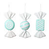 Vickerman 7.5"-8" Seafoam Candy Ornament Assortment, 3 per bag. Image 1