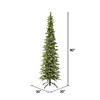 Vickerman 7.5' Bixley Pencil Fir Christmas Tree with Warm White LED Lights Image 2