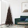 Vickerman 7.5' Black Fir Slim Christmas Tree with Warm White LED Lights Image 2