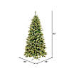 Vickerman 7.5' Cashmere Slim Christmas Tree with Warm White LED Lights Image 2