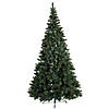 Vickerman 7.5' Chapel Pine Artificial Christmas Half Tree, Multi-colored Dura-Lit LED lights Image 1