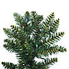 Vickerman 7.5' Chapel Pine Artificial Christmas Half Tree, Multi-colored Dura-Lit LED lights Image 1