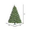 Vickerman 7.5' Colorado Spruce Artificial Christmas Tree, Clear Dura-Lit&#174; Lights Image 2