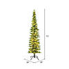 Vickerman 7.5' Compton Pole Artificial Christmas Tree, Warm White Dura-lit LED Lights Image 3