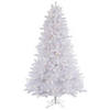 Vickerman 7.5' Crystal White Pine Christmas Tree with Warm White LED Lights Image 1