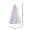 Vickerman 7.5' Crystal White Pine Christmas Tree with Warm White LED Lights Image 2