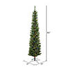 Vickerman 7.5' Durham Pole Pine Artificial Christmas Tree, Multi-Colored LED Dura-lit Lights Image 3