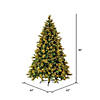 Vickerman 7.5' Emerald Mixed Fir Artificial Christmas Tree, Dura-Lit&#174; Clear Incandescent Mini Lights Image 4