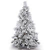 Vickerman 7.5' Flocked Alberta Christmas Tree - Unlit Image 1