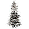 Vickerman 7.5' Flocked Arctic Fir Artificial Christmas Tree, RGB Color Changing  LED Lights Image 2