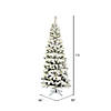 Vickerman 7.5' Flocked Pacific Christmas Tree - Unlit Image 2