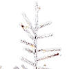 Vickerman 7.5' Flocked Stick Pine Artificial Christmas Tree, Dura-Lit&#174; LED Warm White Mini Lights Image 2