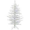 Vickerman 7.5&#39; Flocked Twig Artificial Christmas Tree, Multi-Colored Dura-lit LED Lights Image 1