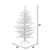 Vickerman 7.5&#39; Flocked Twig Artificial Christmas Tree, Multi-Colored Dura-lit LED Lights Image 2