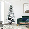 Vickerman 7.5' Flocked Utica Fir Slim Christmas Tree -Unlit Image 3