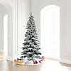 Vickerman 7.5' Flocked Utica Fir Slim Christmas Tree with Clear Lights Image 4