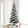 Vickerman 7.5' Flocked Utica Fir Slim Christmas Tree with Multi Lights Image 3