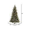 Vickerman 7.5' Frosted Balsam Fir Christmas Tree with Warm White LED Lights Image 2
