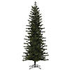Vickerman 7.5' Hillside Pencil Spruce Artificial Christmas Tree, Unlit Image 1