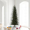 Vickerman 7.5' Hillside Pencil Spruce Artificial Christmas Tree, Unlit Image 2