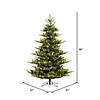 Vickerman 7.5' Hudson Fraser Fir Artificial Christmas Tree, Dura-Lit&#174; LED Warm White Mini Lights Image 3