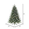 Vickerman 7.5' Imperial Blue Spruce Artificial Christmas Tree, Dura-Lit&#174; LED Warm White Mini Lights Image 4