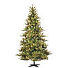 Vickerman 7.5' Mixed Country Pine Slim Christmas Tree with Clear Lights Image 1