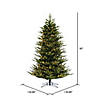 Vickerman 7.5' North Shore Fraser Fir Artificial Christmas Tree, Dura-Lit&#174; LED Warm White Mini Lights Image 3