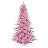 Vickerman 7.5' Pink Fir Artificial Christmas Tree, Unlit Image 1