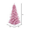Vickerman 7.5' Pink Fir Artificial Christmas Tree, Unlit Image 2