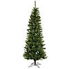 Vickerman 7.5' Salem Pencil Pine Artificial Christmas Tree, Clear Dura-lit Lights Image 1