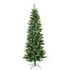 Vickerman 7.5' Salem Pencil Pine Christmas Tree with Multi-Colored LED Lights Image 1