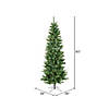 Vickerman 7.5' Salem Pencil Pine Christmas Tree with Multi-Colored LED Lights Image 2