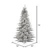 Vickerman 7.5' Silver Tinsel Fir Christmas Tree - Unlit Image 1
