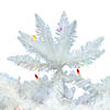 Vickerman 7.5' Sparkle White Spruce Pencil Artificial Christmas Tree, Multi-Colored LED Lights Image 2