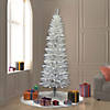 Vickerman 7.5' Sparkle White Spruce Pencil Christmas Tree - Unlit Image 3