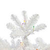Vickerman 7.5' White Salem Pencil Pine Artificial Christmas Tree, Multi-Colored Dura-lit LED Lights Image 1