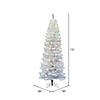 Vickerman 7.5' White Salem Pencil Pine Artificial Christmas Tree, Multi-Colored Dura-lit LED Lights Image 2